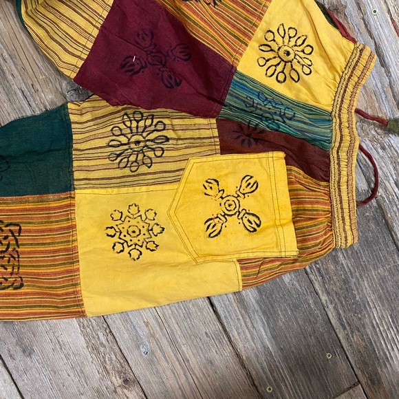 stonewashed, vintage 100 percent cotton patch pants - Picture 4 of 10